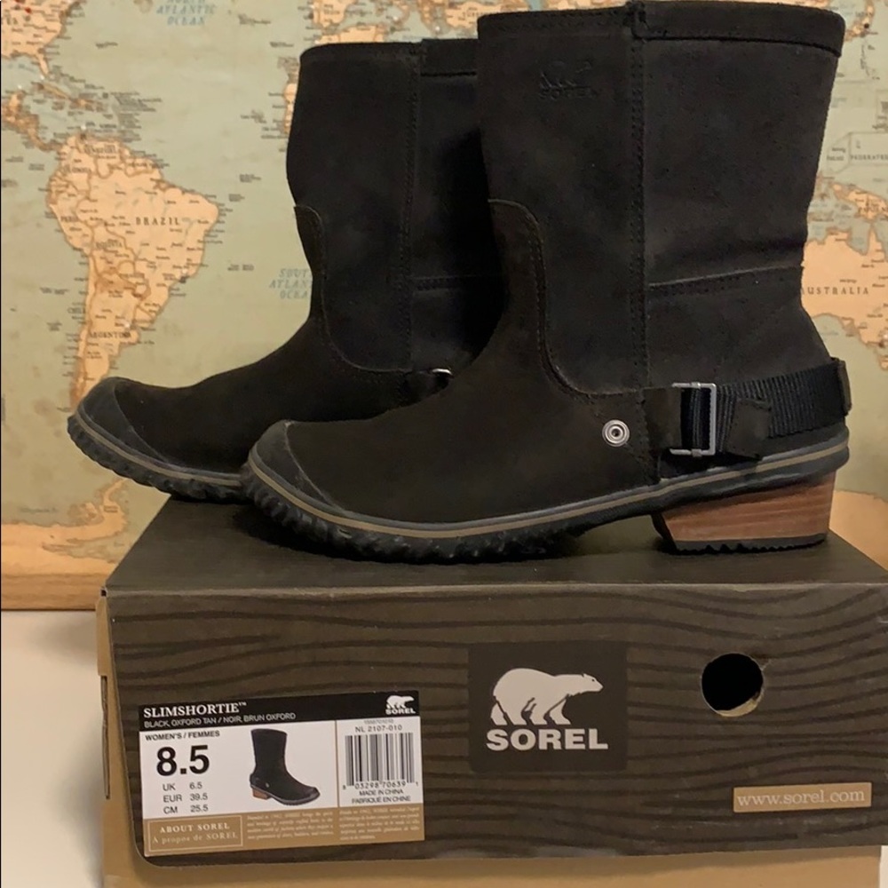 Short Rain Boots (Black - Sorel)